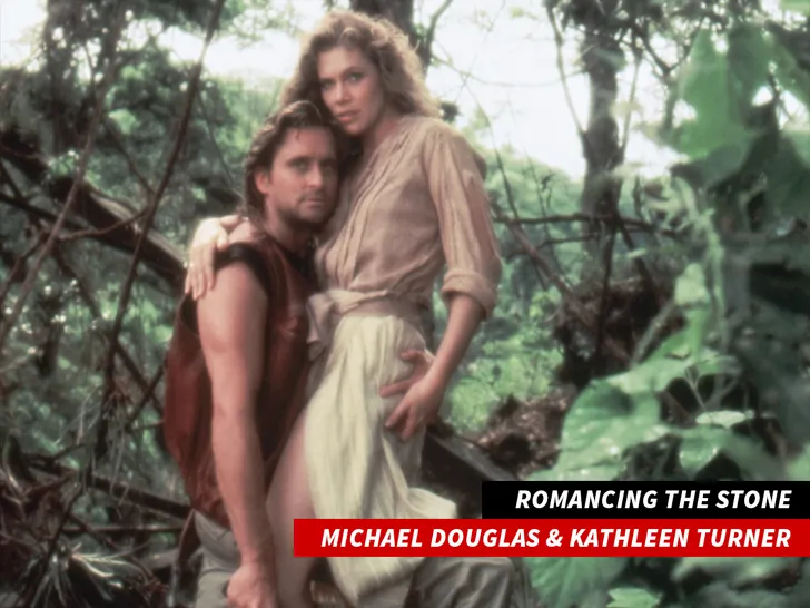 michael douglas and kathleen turner Romancing The Stone getty 2