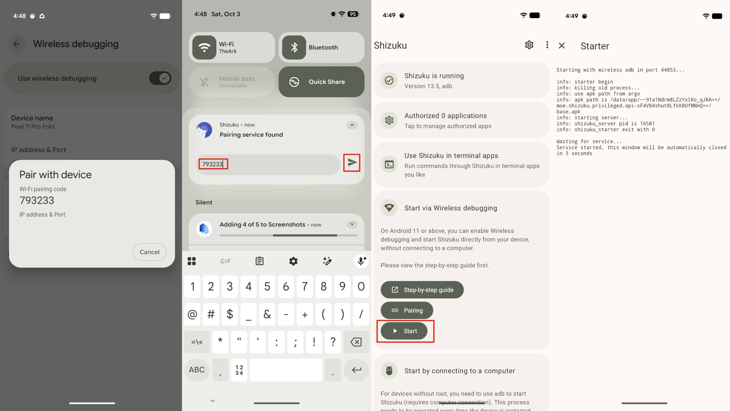 The steps for setting up HiLight Studio on the Pixel 11 Pro Fold.
