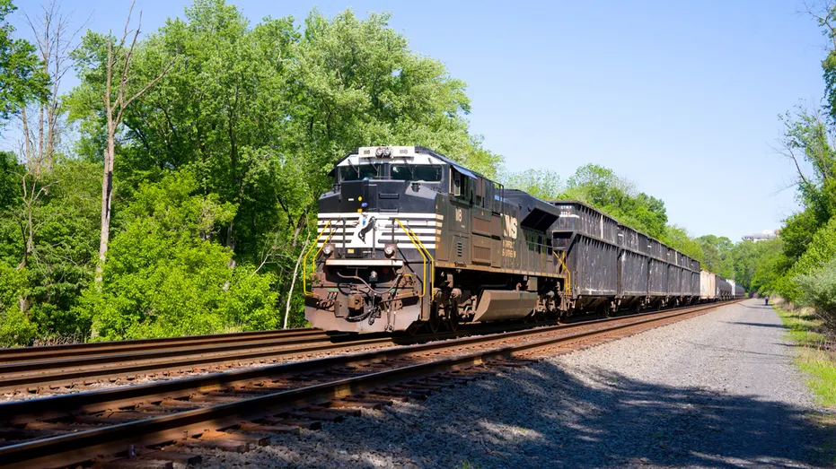 A Norfolk Southern locomotive.