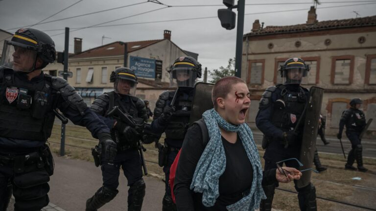 Photos Show Scenes of Unrest as French Student Protest Goes Nationwide