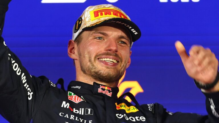 Singapore GP: Max Verstappen wins event for first time in F1 career ahead of Charles Leclerc as Lewis Hamilton apologises for strategy | F1 News