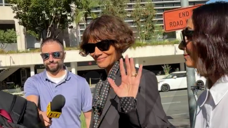 Halle Berry Is All Smiles Outside Court Before Hearing in Custody War With Her Ex