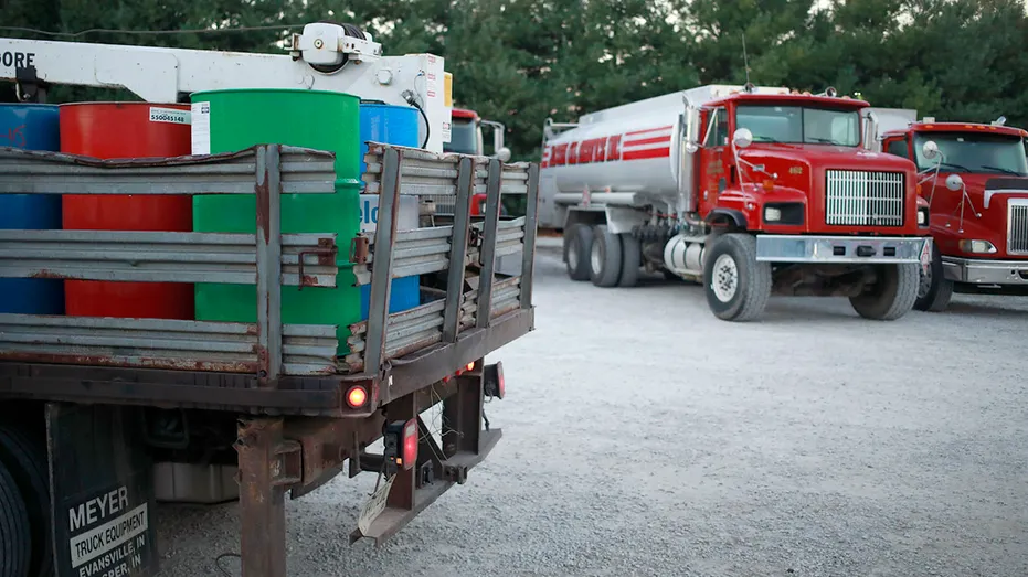 Home heating oil delivery trucks