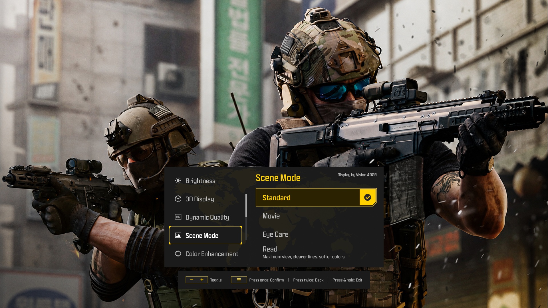 RayNeo X Call of Duty: Modern Warfare collaboration brings a unique black-and-gold UI to the settings, display view, and more.