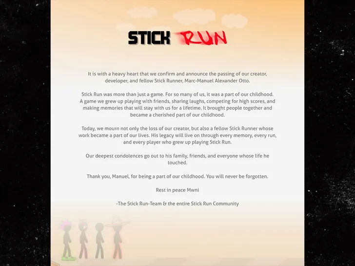 Manuel Otto stick run statement insta 1