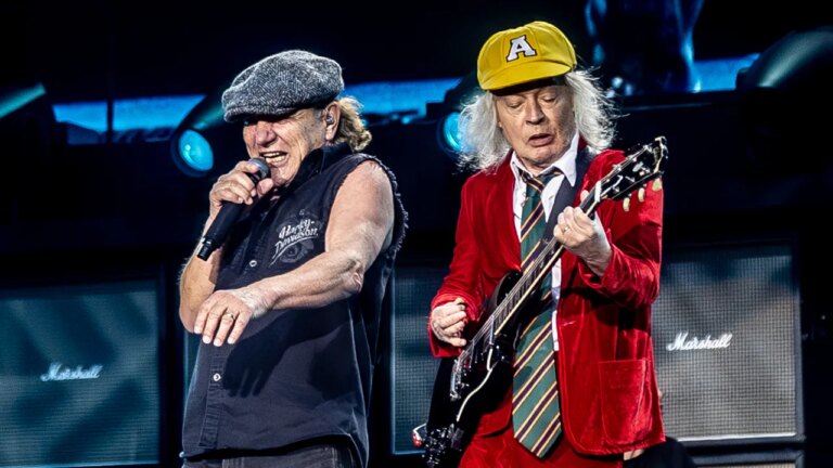 Rock legends AC/DC thunder back into the global top 10 as live music surges