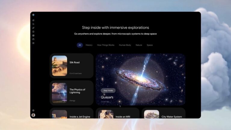‘Immersive Explorations’ in Gemini is a visual adventure for traversing stellar topics