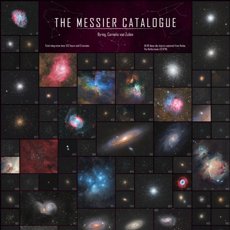 352 Hours Under the Stars: Astrophotographer Completes an Incredible Messier Catalog Mosaic of Deep-Sky Objects