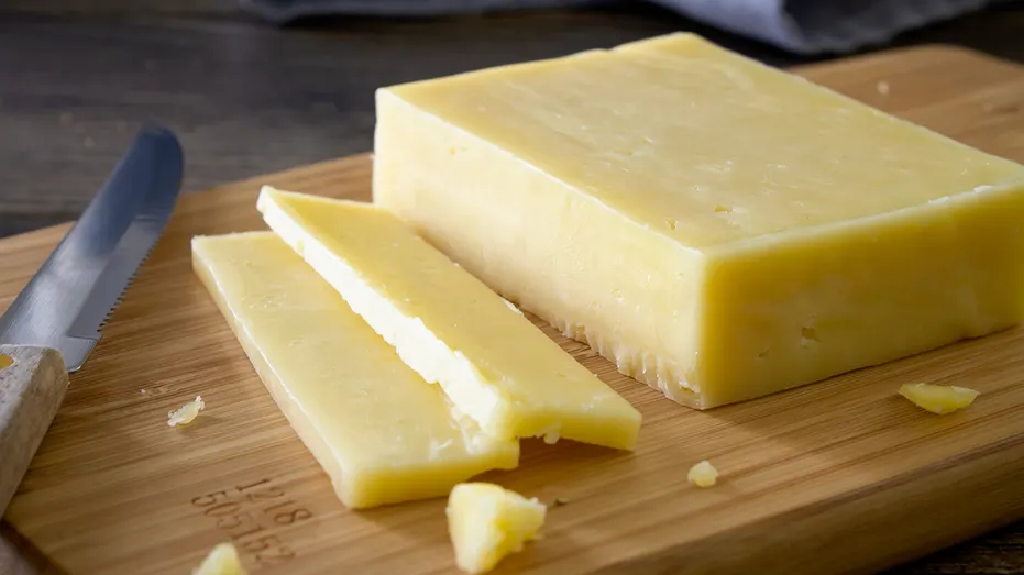 Cheddar Cheese Close-up