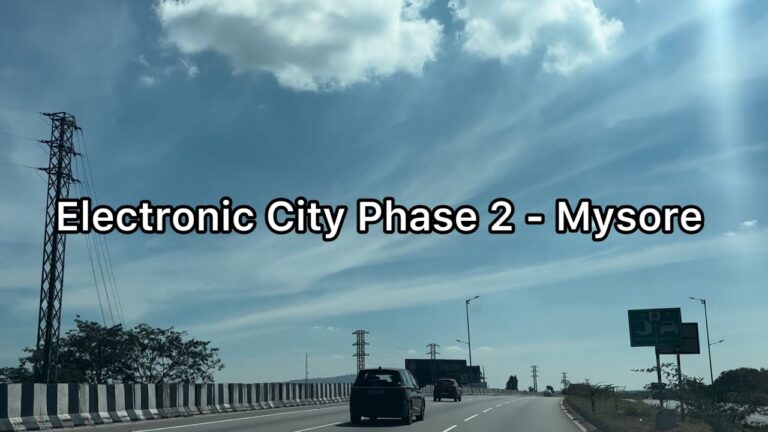 Electronic City Phase 2 to Mysore road trip | 4K