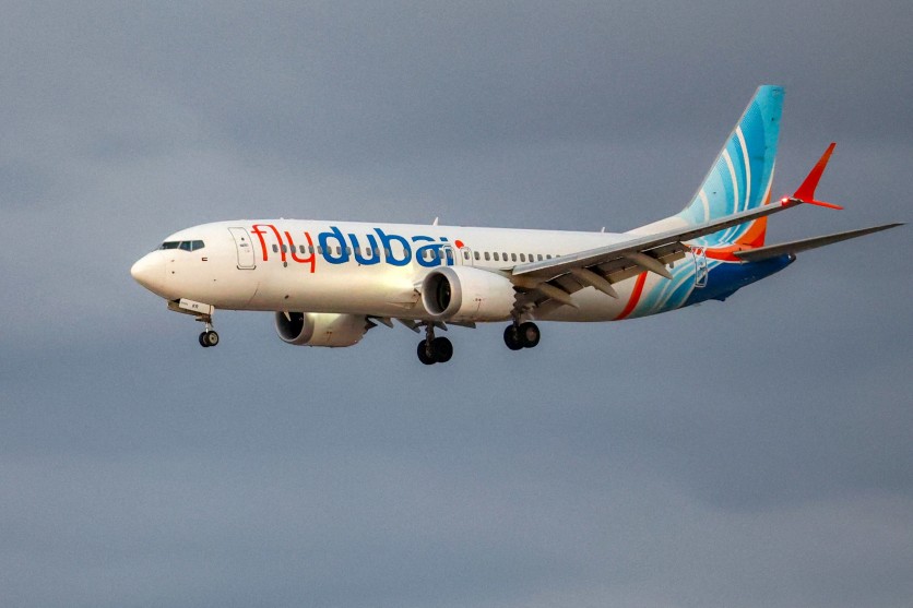 flydubai Boeing 737 MAX 8 aircraft prepares