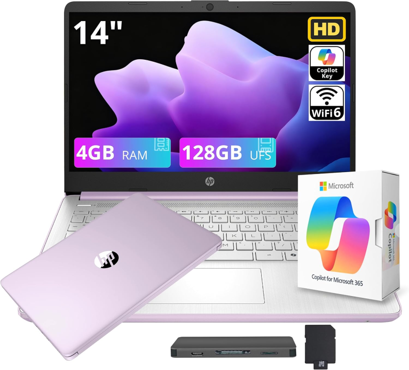 HP Stream 14" HD Student and Business Laptop