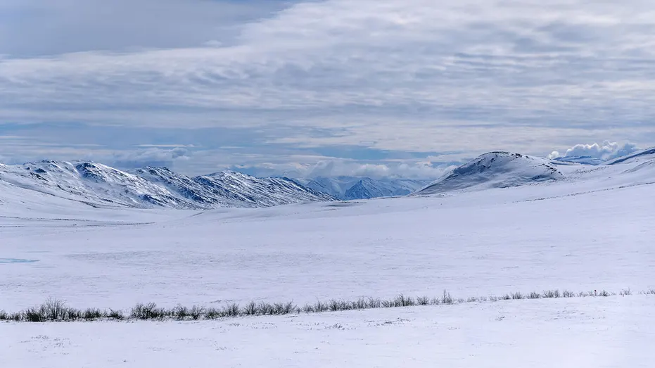 NORTH SLOPE BOROUGH, ALASKA - MAY 10: A general view of Brooks Range as seen from the Dalton Highway on May 10, 2024 in North Slope Borough, Alaska. The Dalton Highway (Alaska Route 11) stretches 414 miles across northern Alaska from Livengood (53 miles north of Fairbanks) to Prudhoe Bay. (Photo by Lance King/Getty Images)