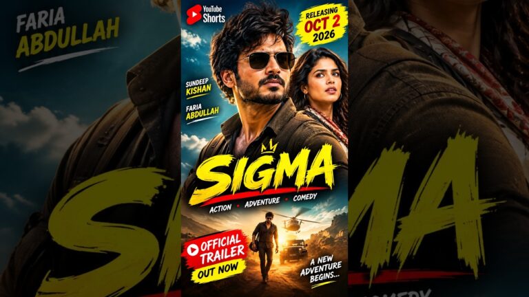 Sigma Movie 2026 🔥 Official Trailer | Sundeep Kishan | Faria Abdullah | Sigma Movie
