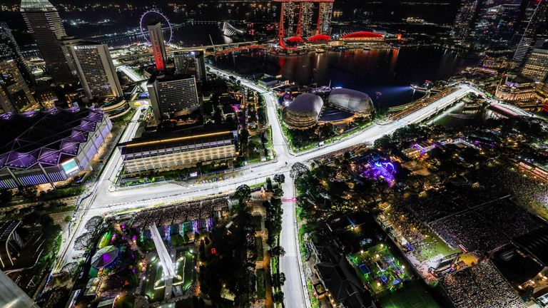 The Singapore GP takes place this weekend, live on Sky Sports F1 (HOCH ZWEI/picture-alliance/dpa/AP Images)