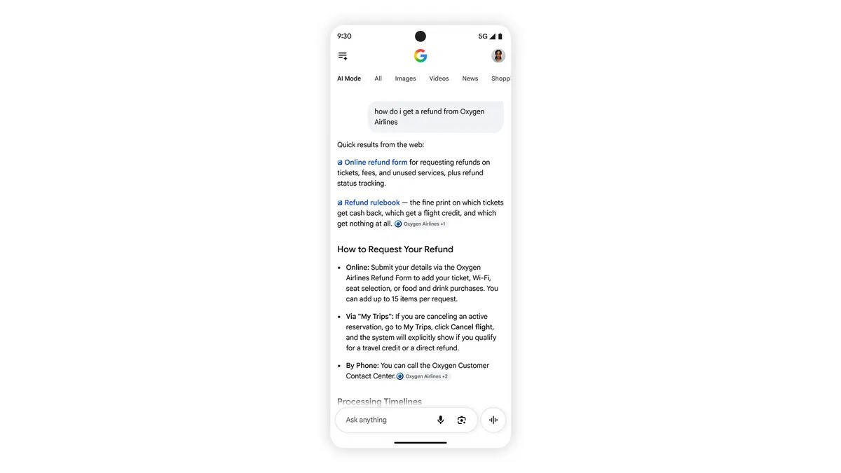 Google is preparing a new display of the "best" links in Search AI to help users find what they're looking for.