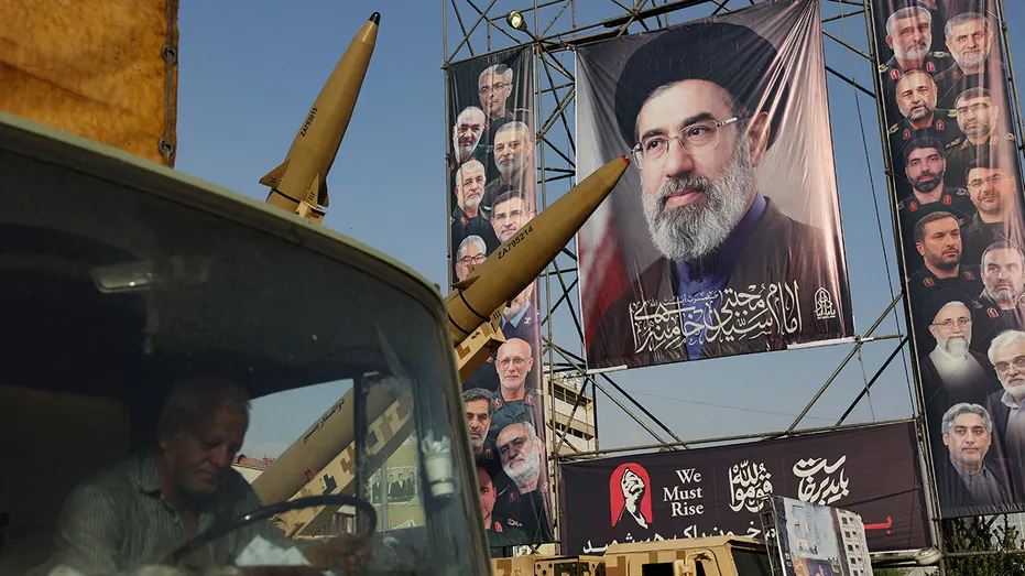 Picture of Iran's Supreme Leader, Mojtaba Khamenei, on street in Iran